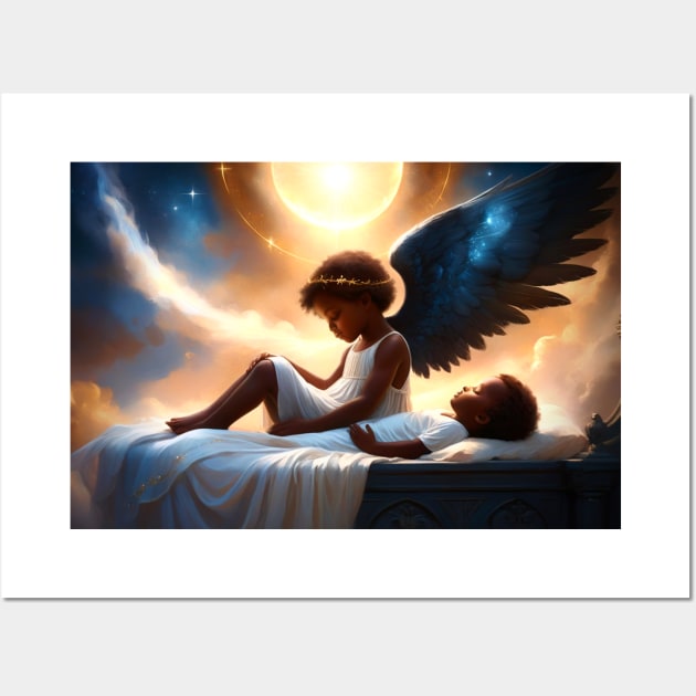 Guardian Melanin Angel Wall Art by Unique Designs